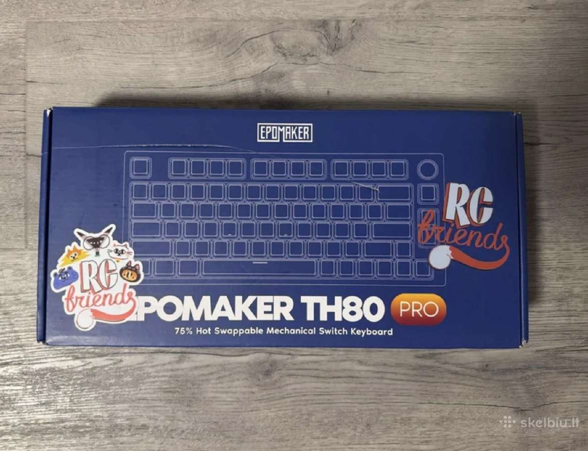 Nauja zaidimu Epomaker Th80 Pro klaviatura - nuotraukos Nr. 5