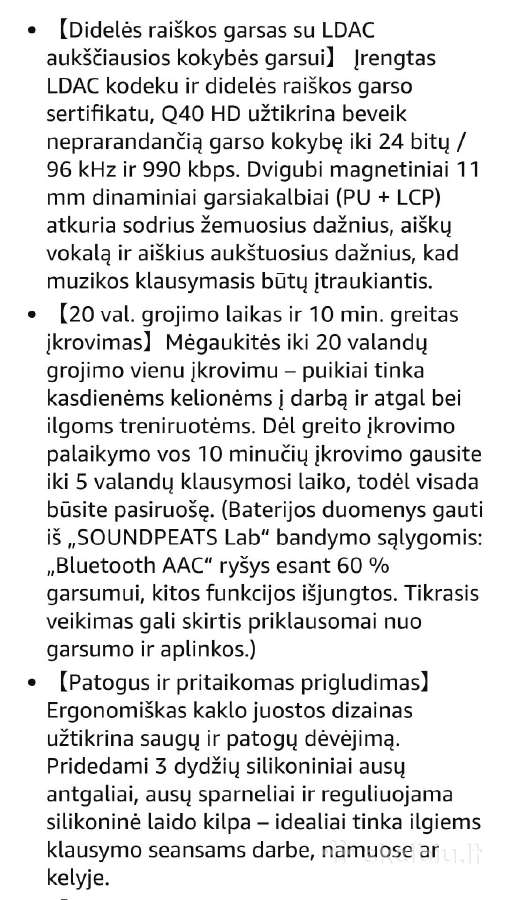 Soundpeats sportinės bluetooth ausinės - nuotraukos Nr. 5