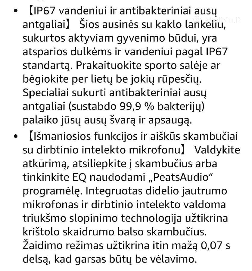 Soundpeats sportinės bluetooth ausinės - nuotraukos Nr. 6