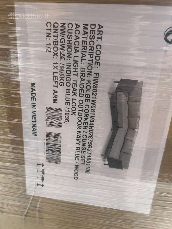 Lauko kampas „kolbe“ mėlynos spalvos, 210 210 cm - nuotraukos Nr. 4