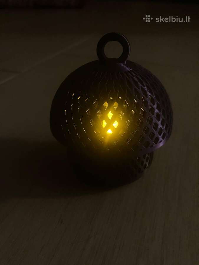Grybo formos žibintas (arbatinei LED žvakutei) - nuotraukos Nr. 4