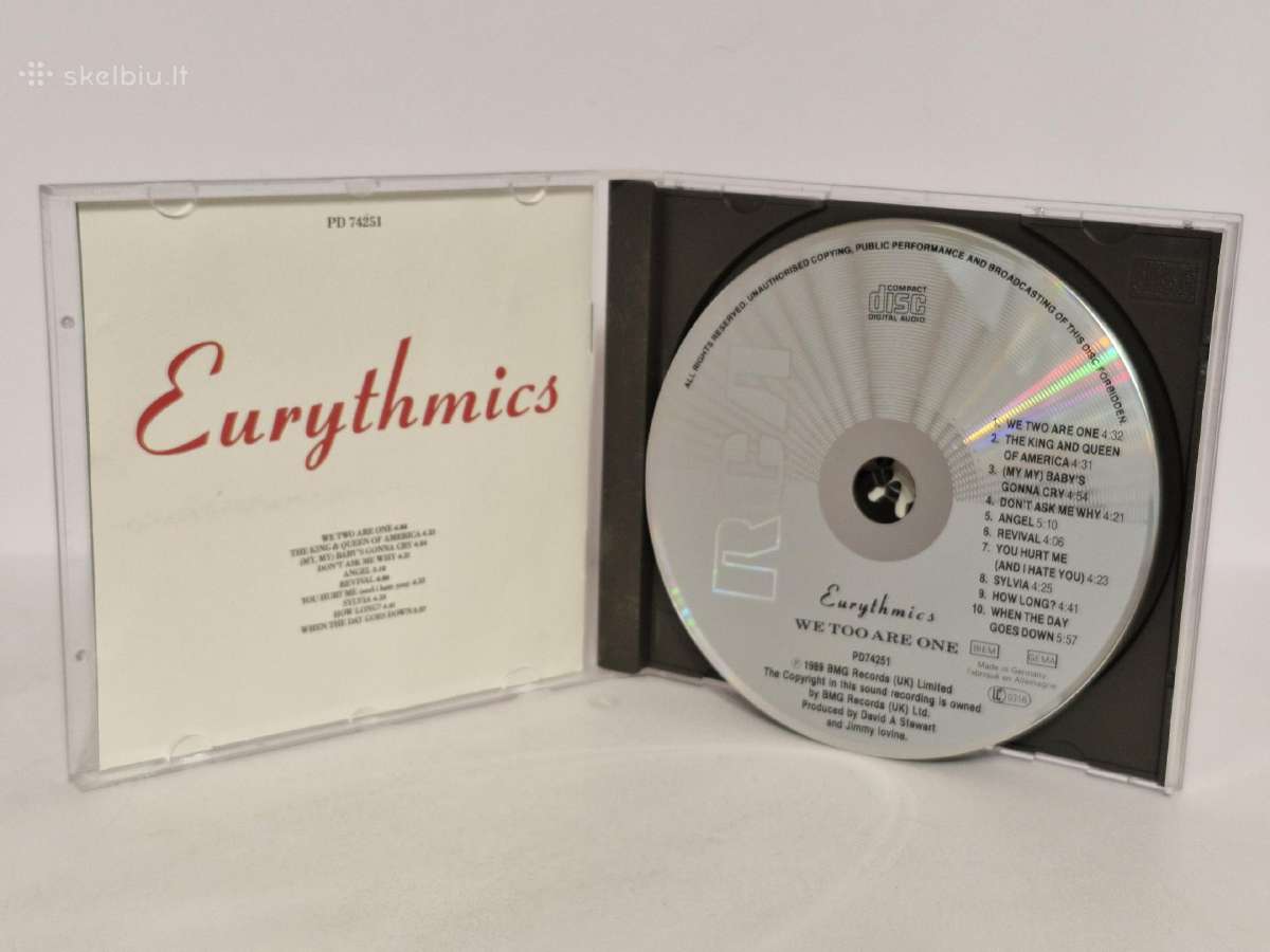 Audio CD Eurythmics – We Too Are One - nuotraukos Nr. 2