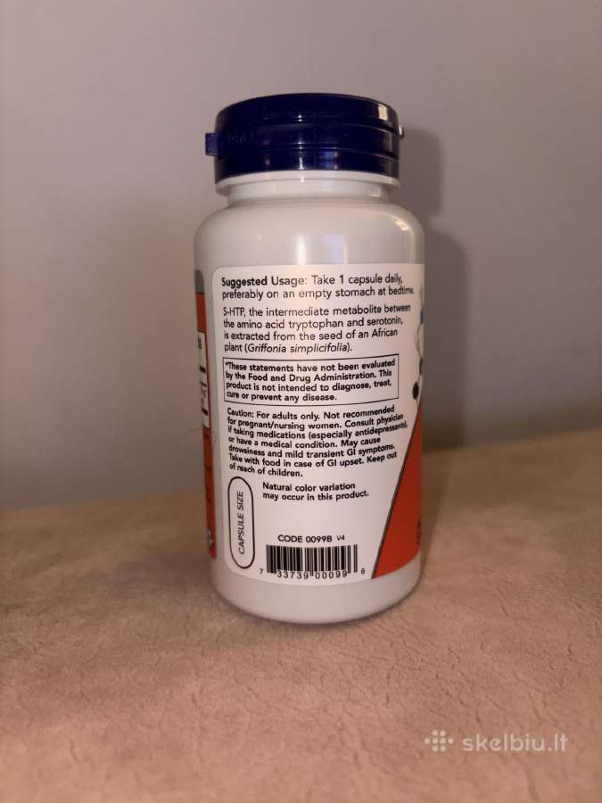 Now 5-htp 50 mg N90 - nuotraukos Nr. 2