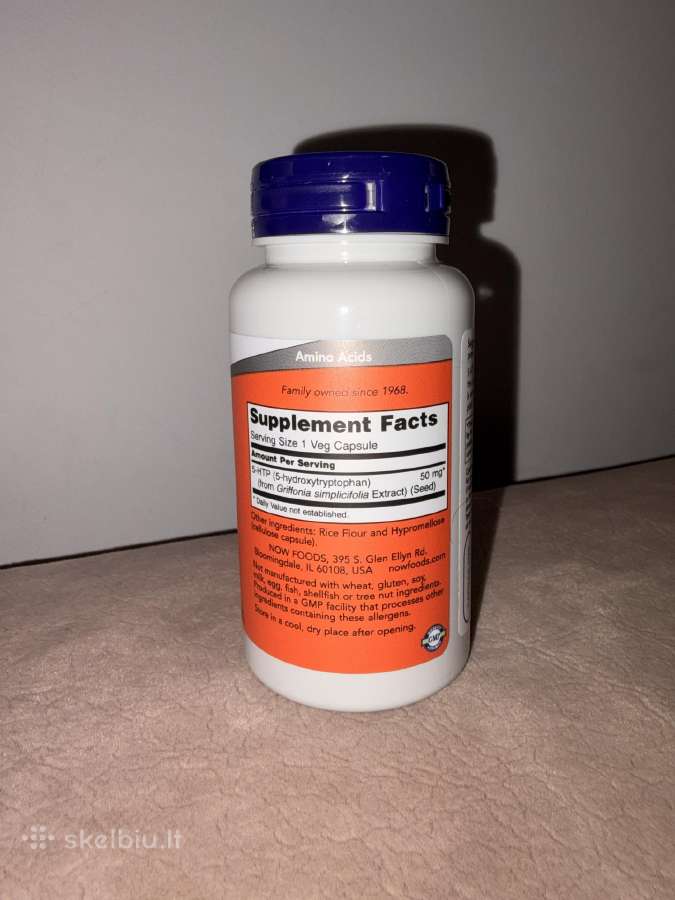 Now 5-htp 50 mg N90 - nuotraukos Nr. 3
