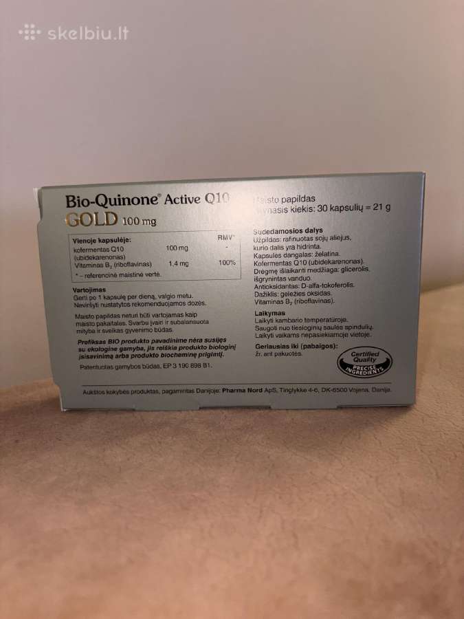 Pharmanord Bio-quinone Active Q10 Gold - nuotraukos Nr. 3