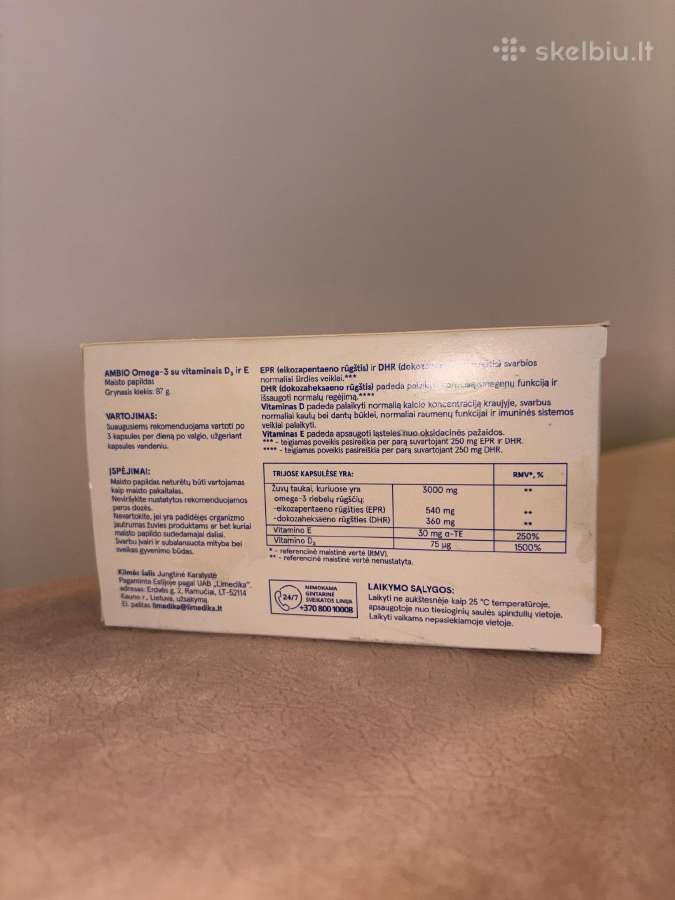 Ambio Omega vitaminas D ir E - nuotraukos Nr. 2