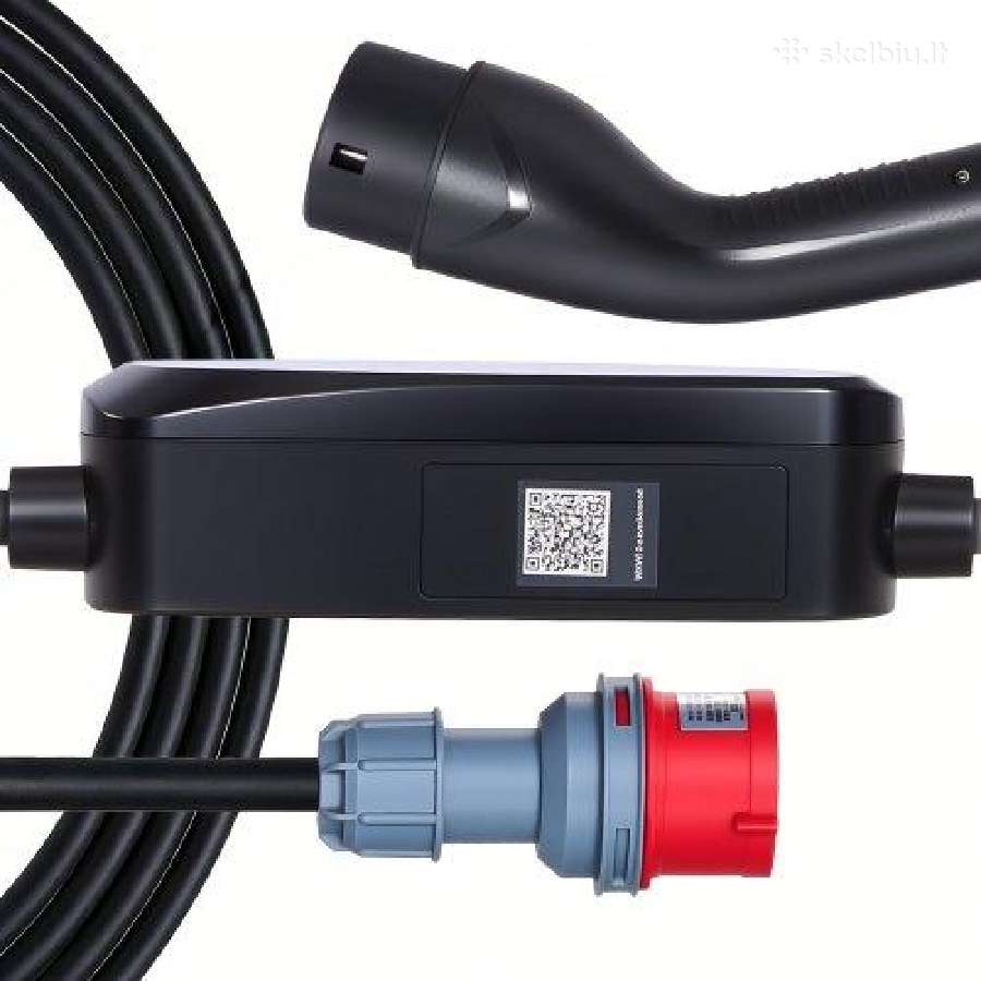 Nešiojamas 11 kw Ev įkroviklis su 8 m kabeliu - nuotraukos Nr. 9
