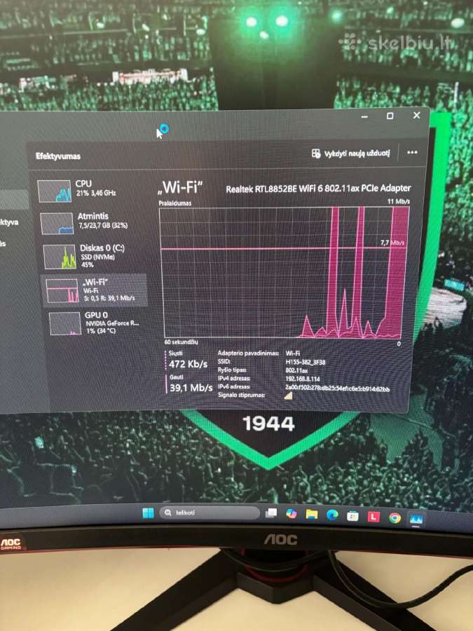 Lenovo Loq 15arp9, Ryzen 7 ,24gb, Rtx4050 - nuotraukos Nr. 3
