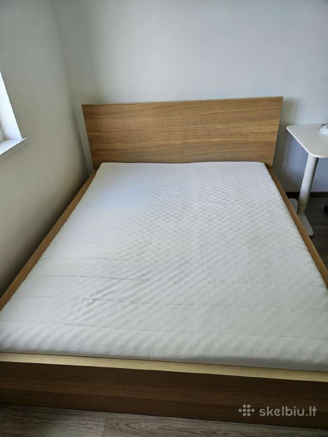 Ikea Malm dvigulė lova su čiužiniu ir 4 stalčiais - nuotraukos Nr. 3