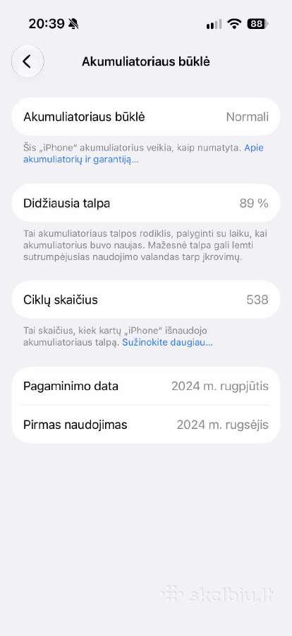 iPhone 16 Pro 256 GB - nuotraukos Nr. 6