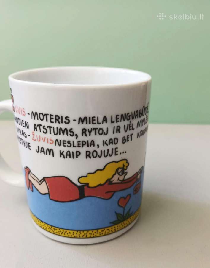 Puodelis, 300ml, Zodiakas Žuvys, Awa Porcelain - nuotraukos Nr. 2