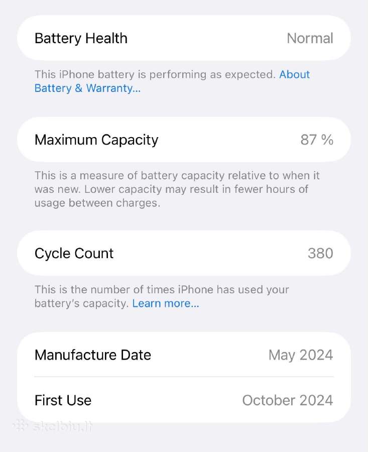 iPhone 15 Pro max 256gb su garantija - nuotraukos Nr. 6