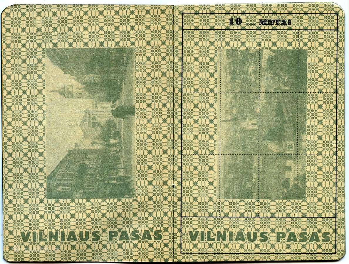 1930 Vilniaus pasas, 20 puslapių - nuotraukos Nr. 3