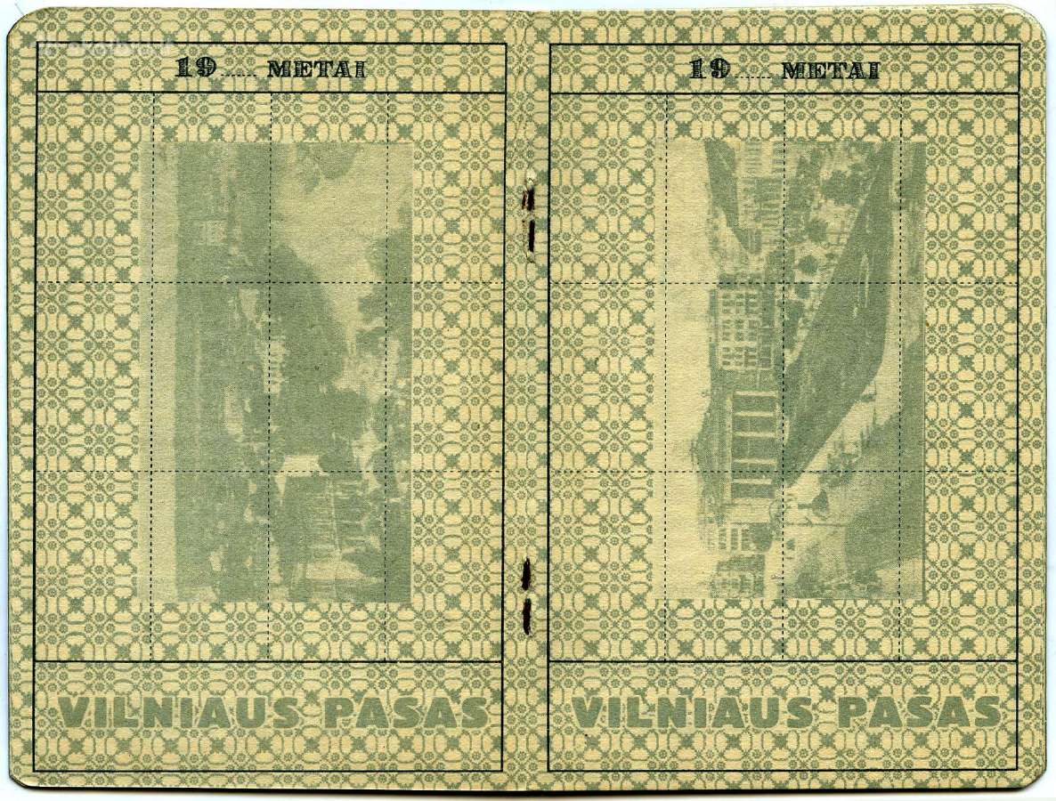 1930 Vilniaus pasas, 20 puslapių - nuotraukos Nr. 4