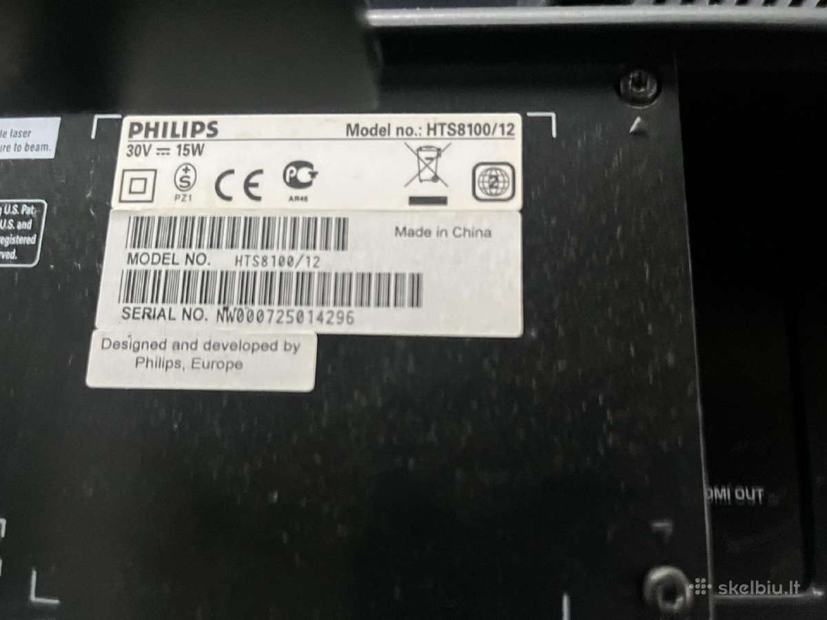 Televizorius Philips Cineos + Philips Hts8100/12 - nuotraukos Nr. 7