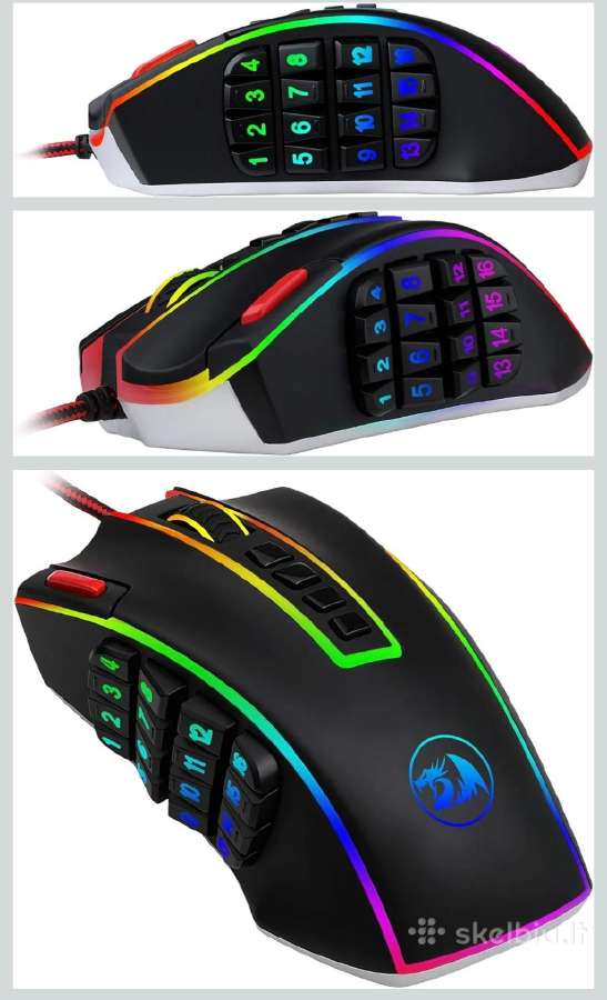 Laidinė žaidimų pelė Redragon M990 legend - nuotraukos Nr. 3