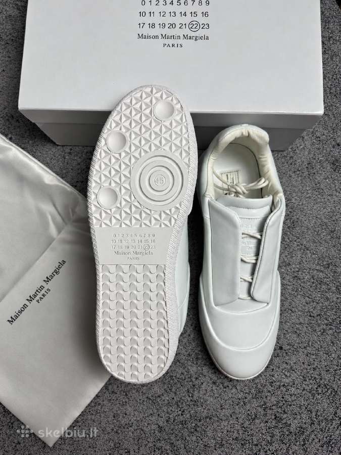 Maison Margiela Future Low White Sneakers (Nauji) - nuotraukos Nr. 6