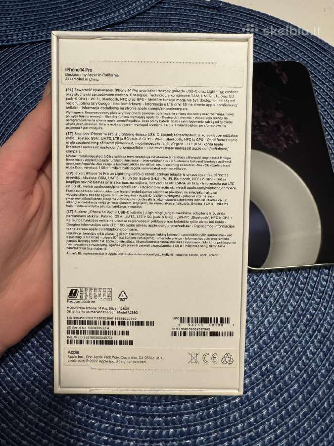 iPhone 14 Pro 128gb Silver - nuotraukos Nr. 2
