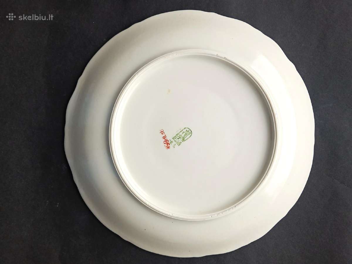Porceliano didelė lėkštė "Pff Riga" 27 cm 1947 - nuotraukos Nr. 10
