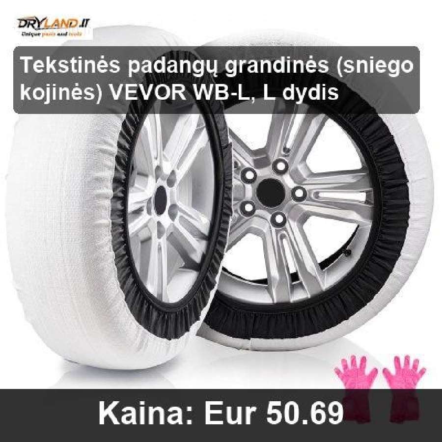 Padangoms sniego grandinės ir kojinės žiemai - nuotraukos Nr. 2