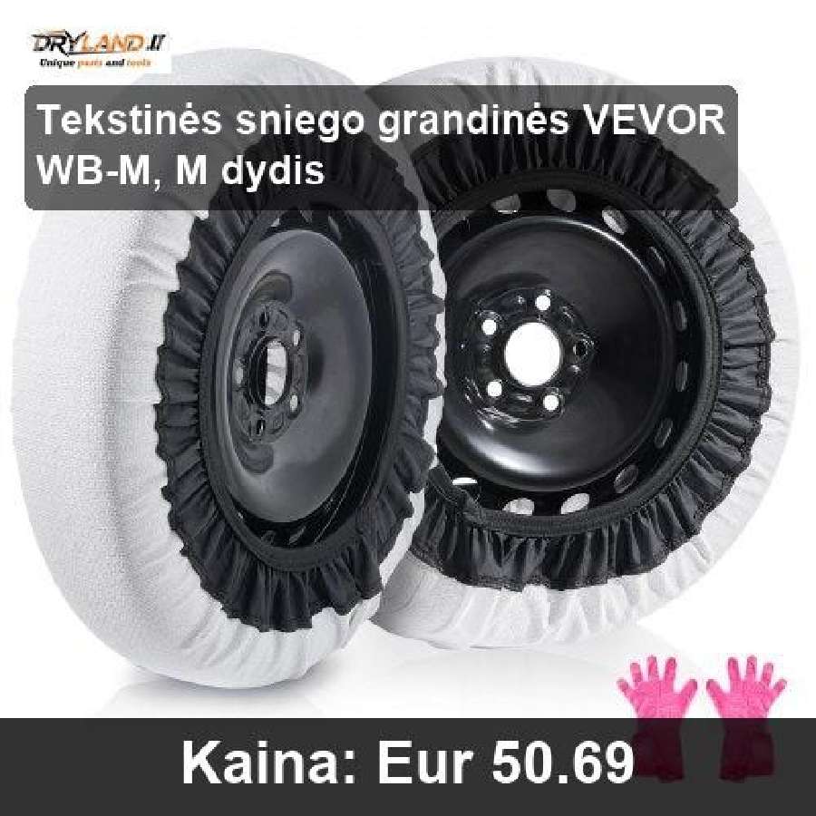 Padangoms sniego grandinės ir kojinės žiemai - nuotraukos Nr. 3