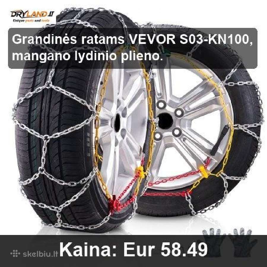 Padangoms sniego grandinės ir kojinės žiemai - nuotraukos Nr. 9