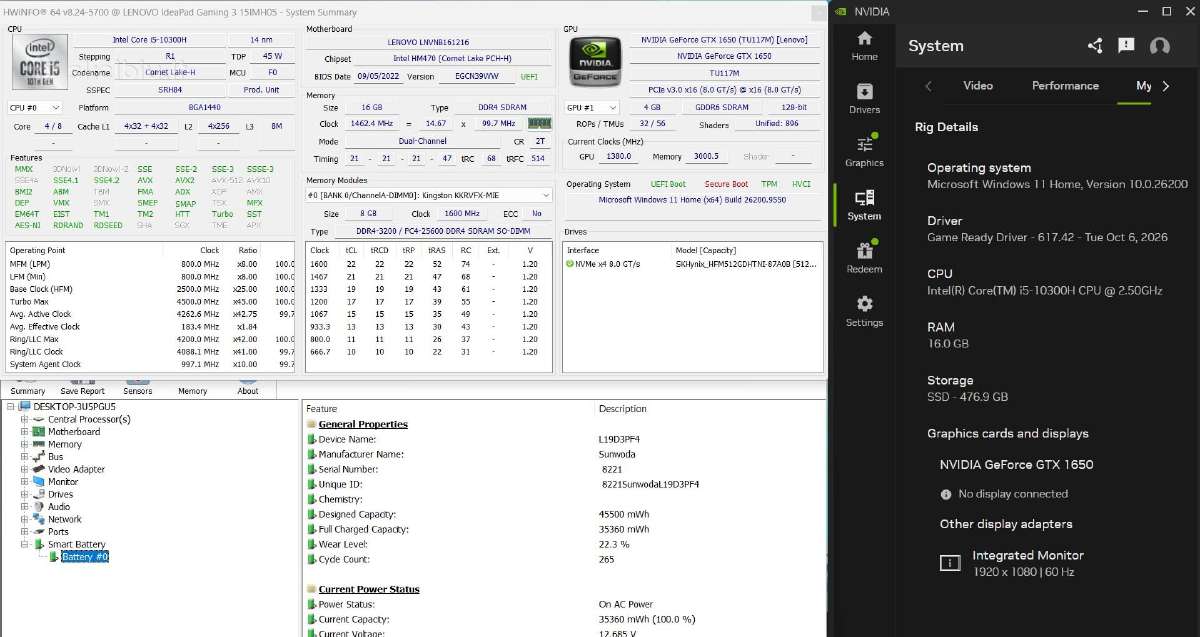 Lenovo Ideapad Gaming 3 - nuotraukos Nr. 7