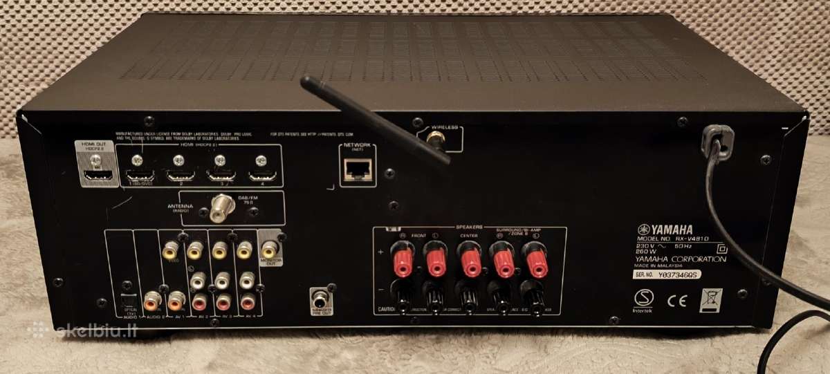 Yamaha Rx-v481 resiveris - nuotraukos Nr. 3
