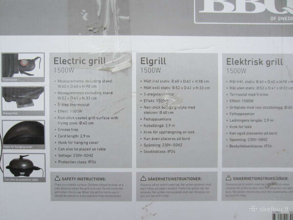 Elektriniai griliai nauji 1,5-2kw, Sweden - nuotraukos Nr. 9