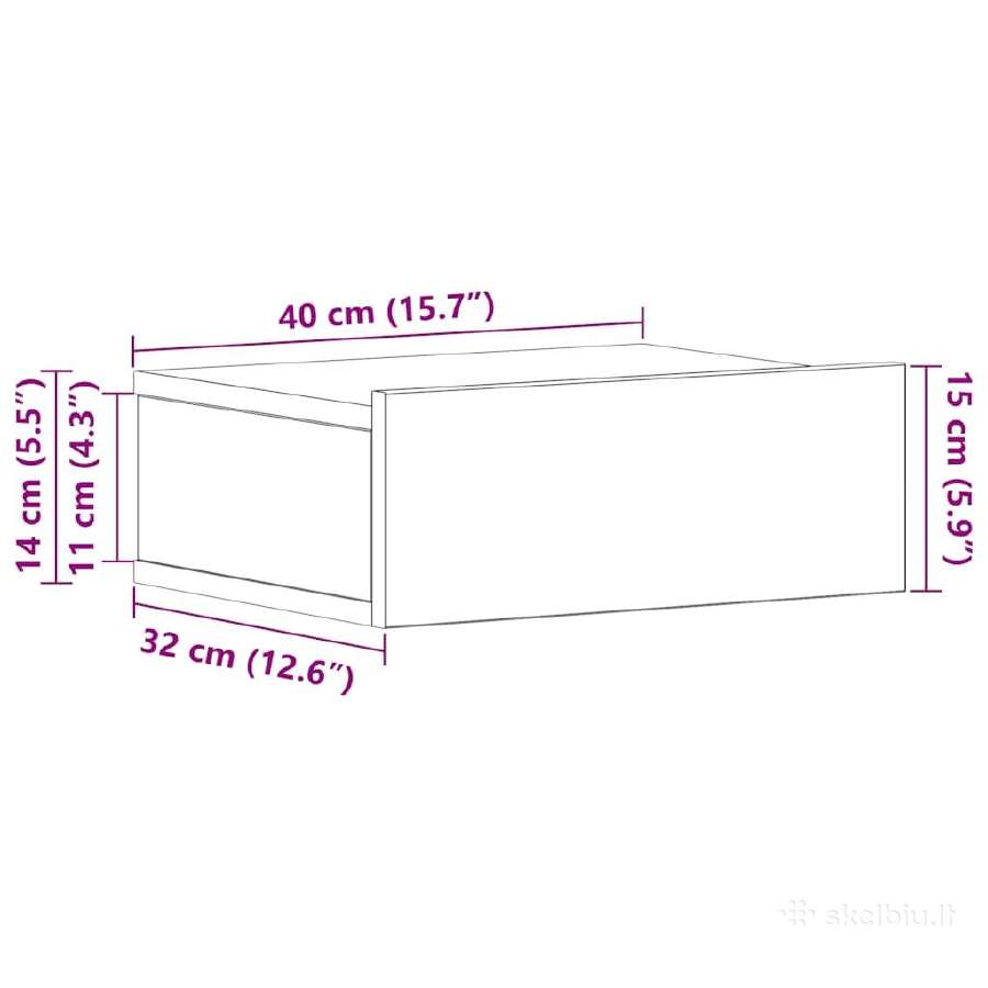 Naktiniai staliukai, 2vnt. vidaxl(800307) - nuotraukos Nr. 4