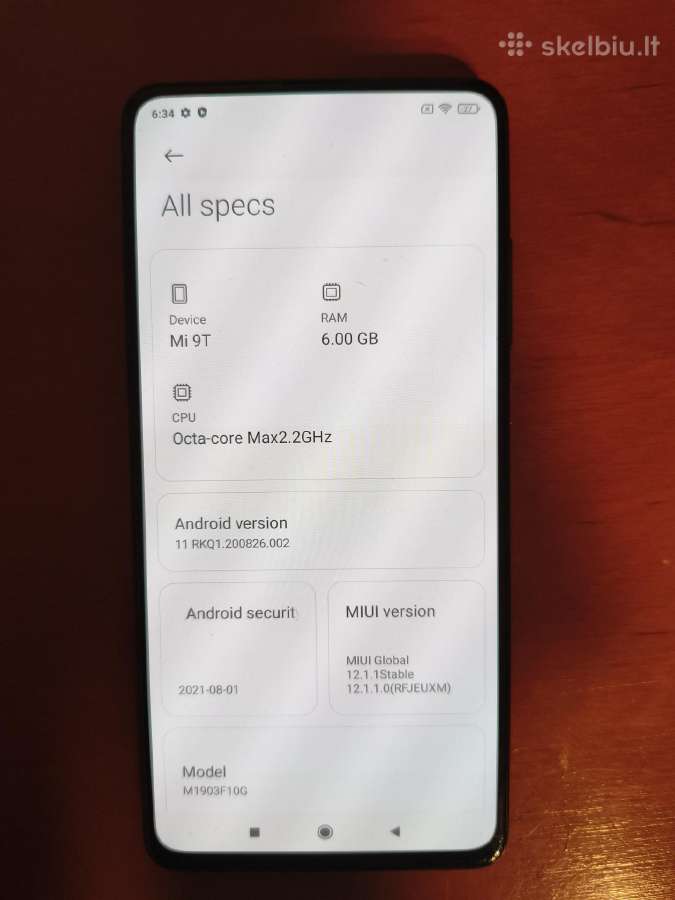 Xiaomi Mi 9t - nuotraukos Nr. 7