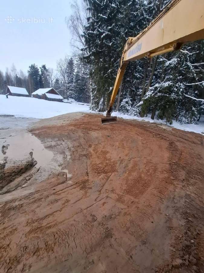Tvenkinių kasimas ilgastreliu ekskavatoriumi - nuotraukos Nr. 3