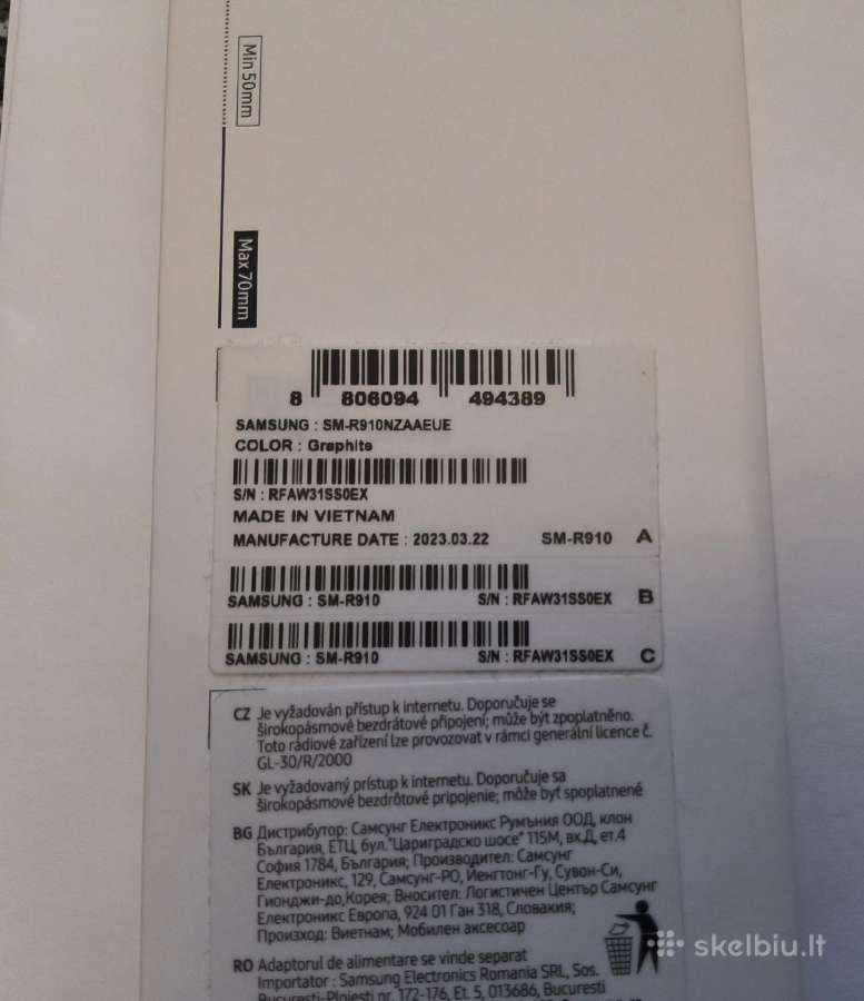 Samsung Galaxy Watch5 44mm – Idealios būklės - nuotraukos Nr. 6
