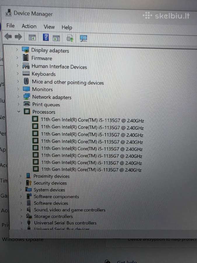 Lenovo X1 Carbon Gen 9. i5- 1135g7. - nuotraukos Nr. 8