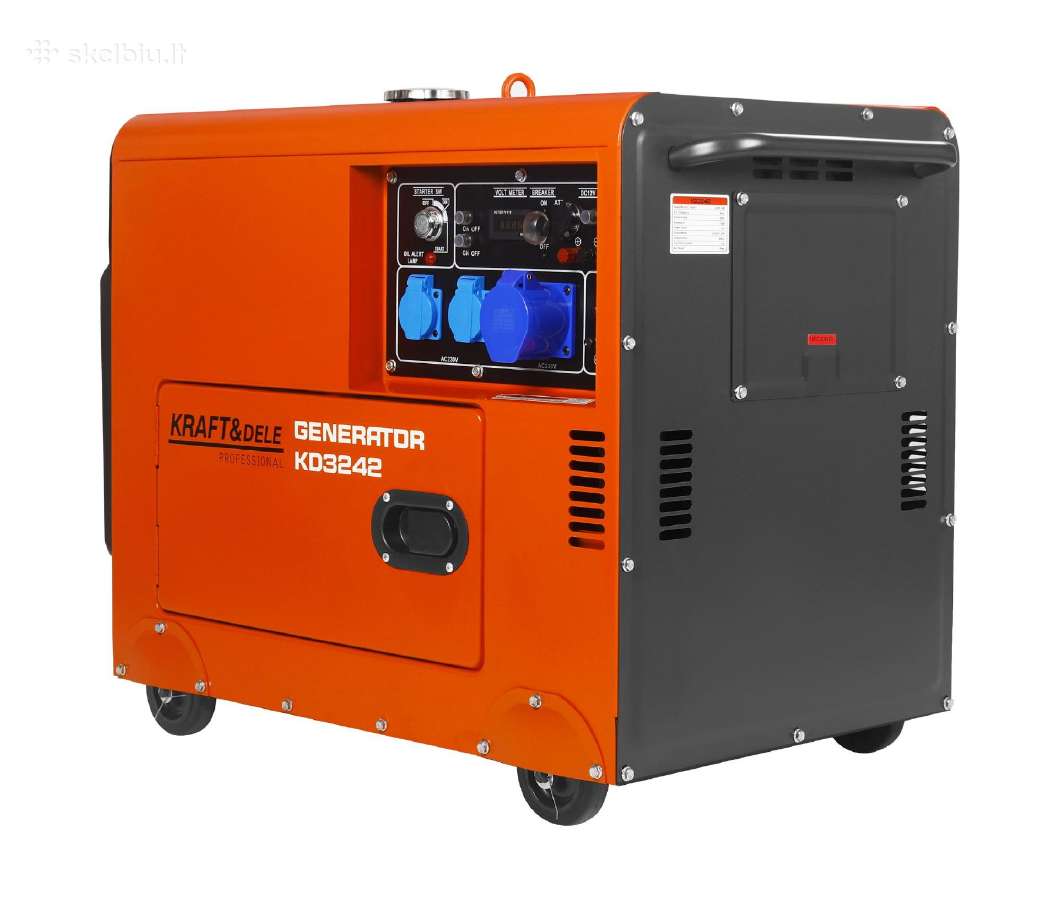 Generatorius 230v 7kw Dyzelinis + Ats Kd3242 - nuotraukos Nr. 3