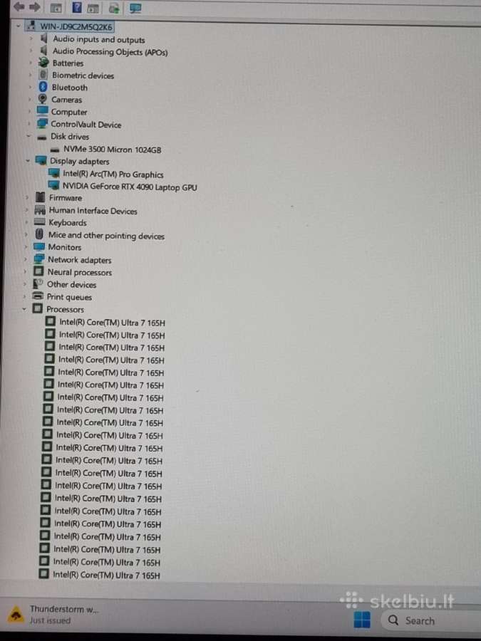 Dell Precision 5690 ultra7 Rtx 4090 - nuotraukos Nr. 5