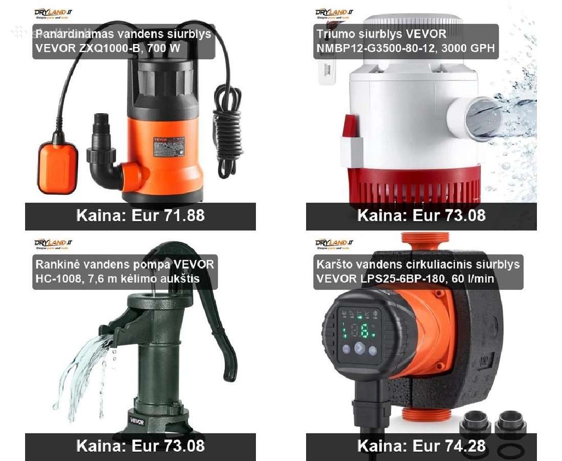 Vandens siurbliai hidroforai efektyviam tiekimui - nuotraukos Nr. 12