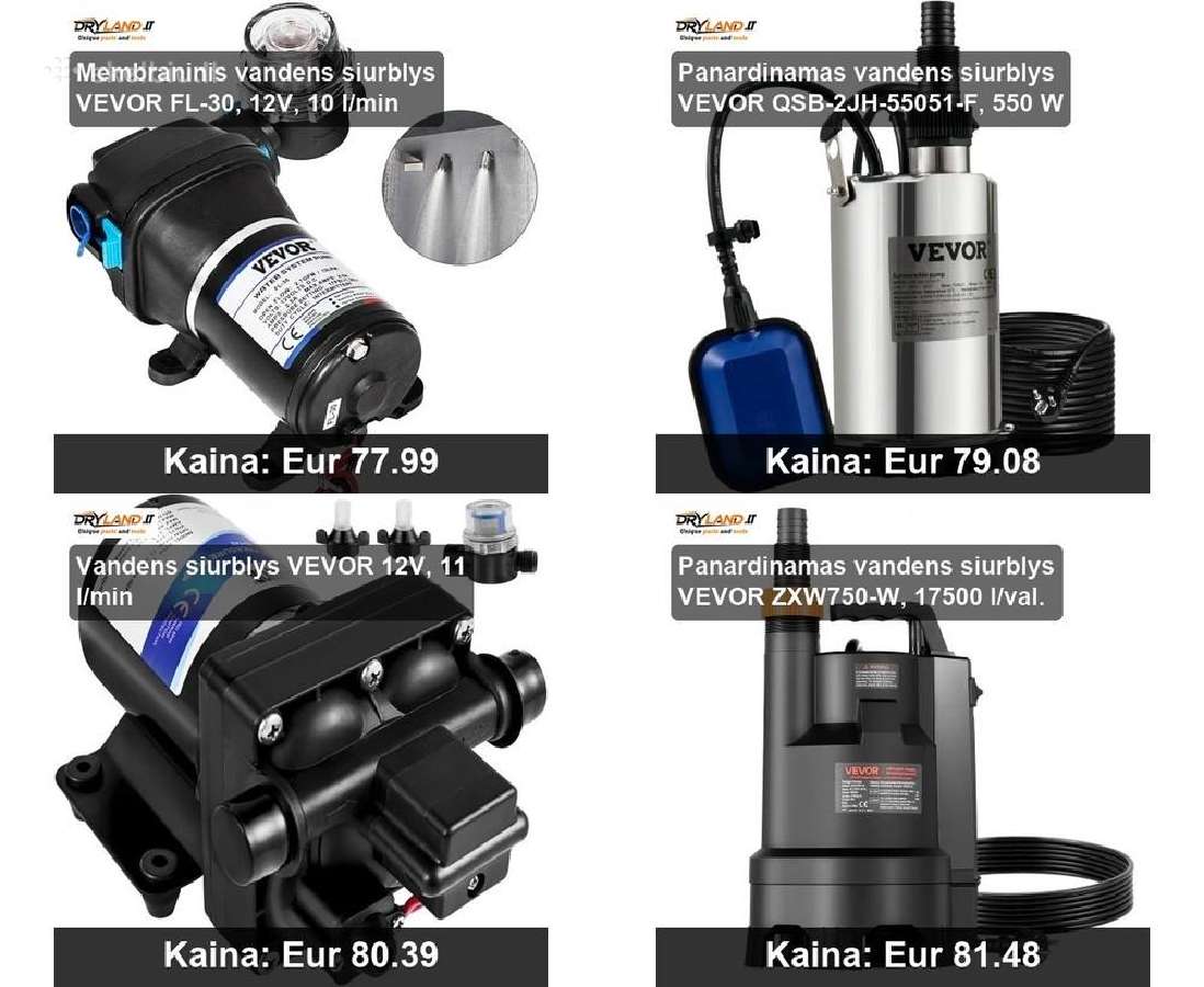 Vandens siurbliai hidroforai efektyviam tiekimui - nuotraukos Nr. 14