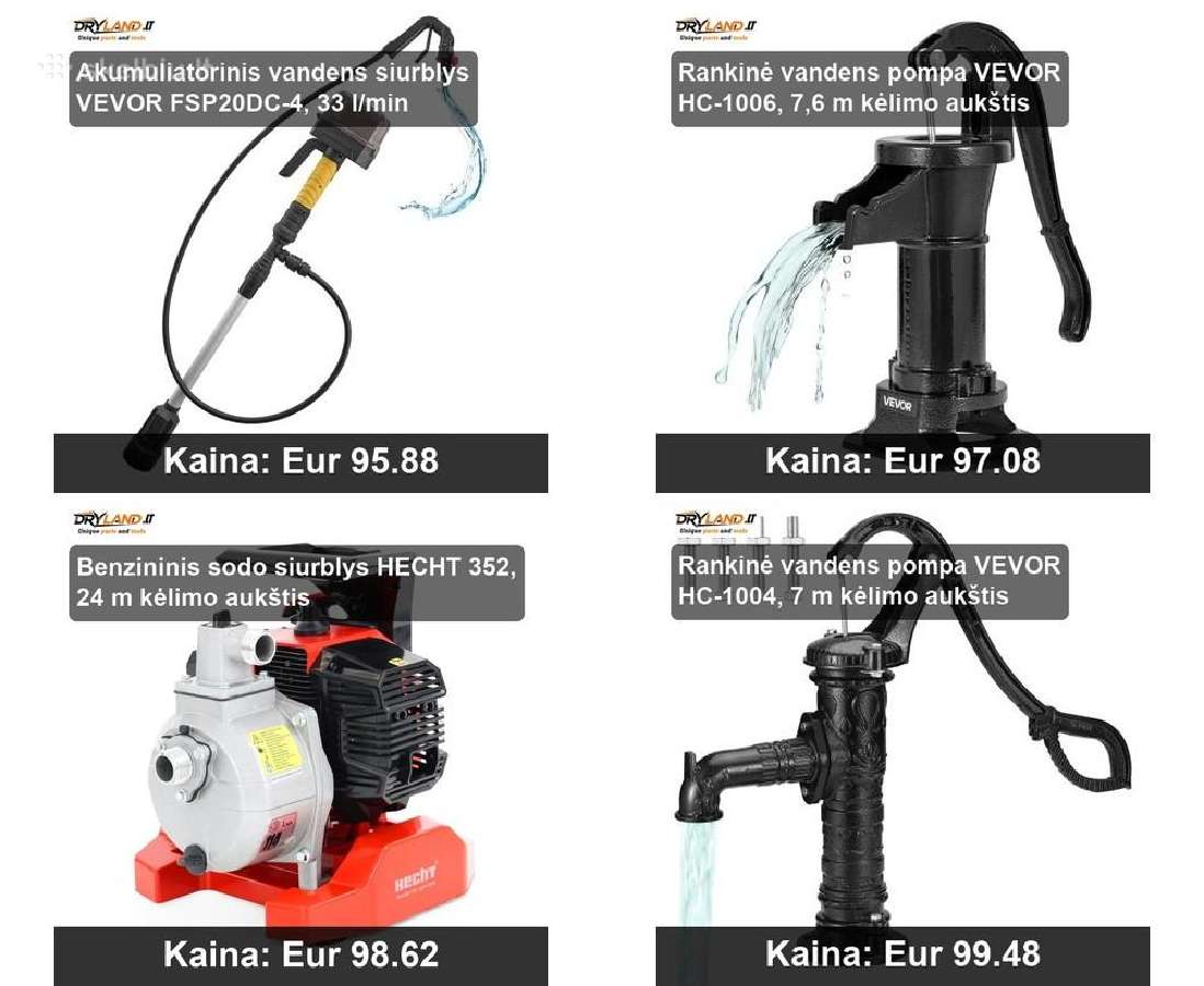 Vandens siurbliai hidroforai efektyviam tiekimui - nuotraukos Nr. 18