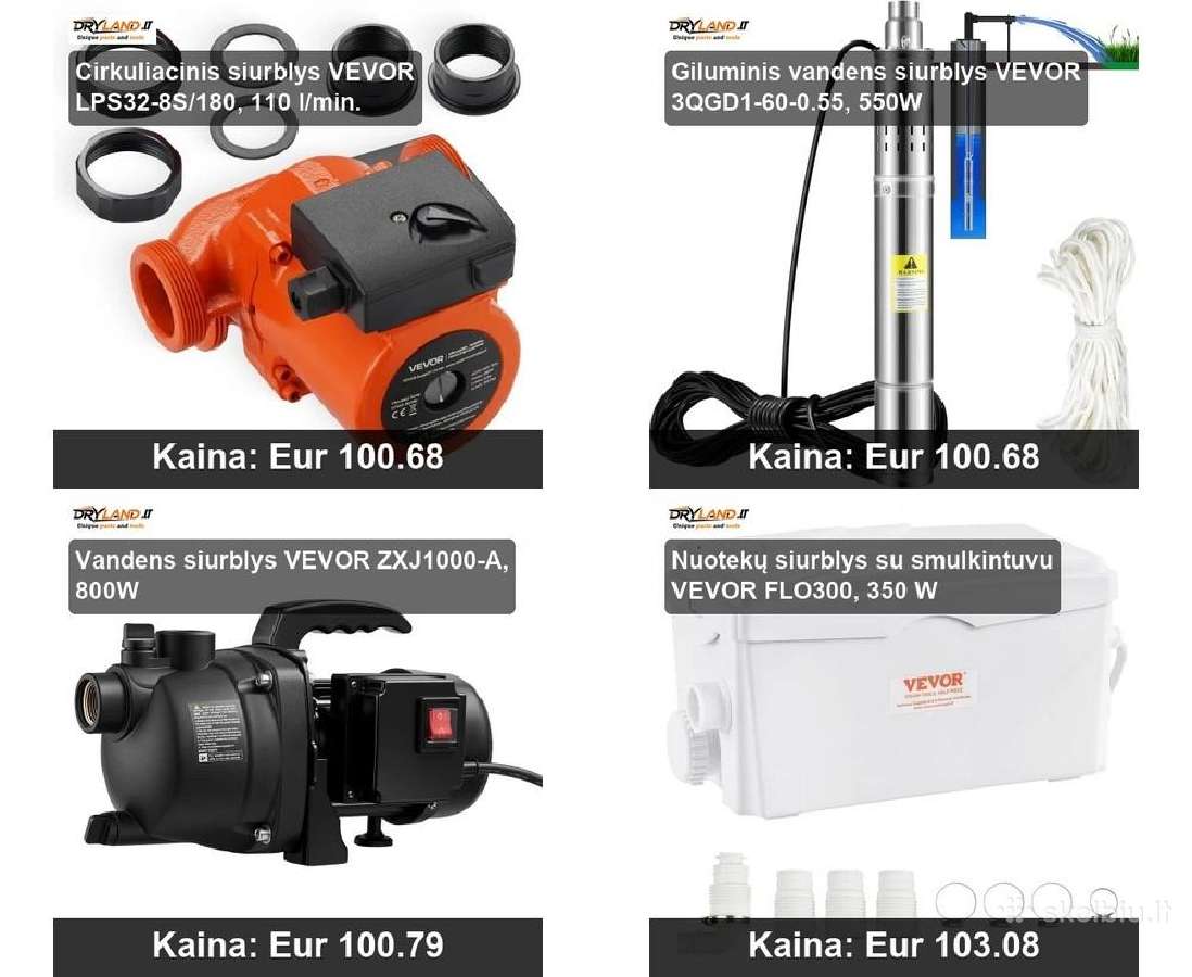 Vandens siurbliai hidroforai efektyviam tiekimui - nuotraukos Nr. 19
