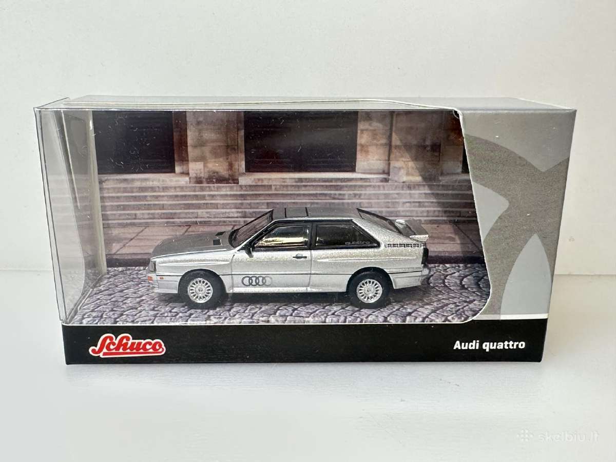 Audi Quattro B2 1980-1991 sidabro 1:64 Schuco T - nuotraukos Nr. 2