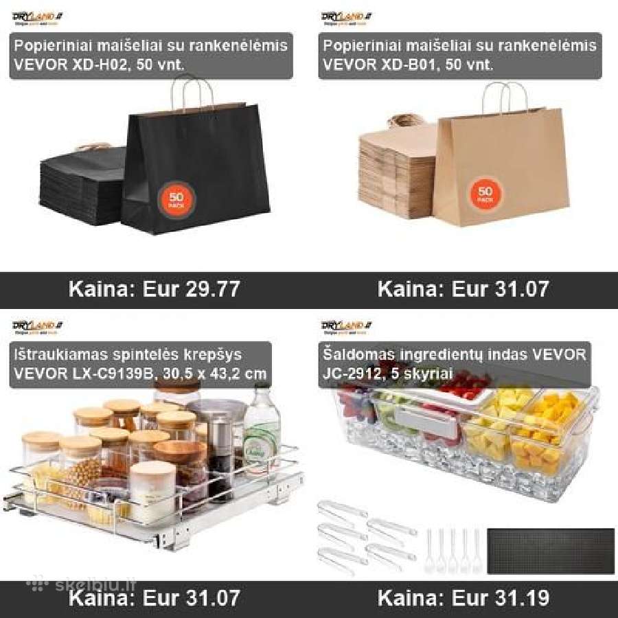 Virtuvės talpyklos šviežiams produktams - nuotraukos Nr. 2