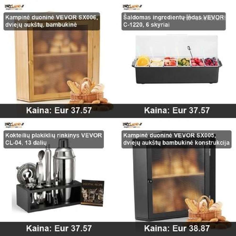 Virtuvės talpyklos šviežiams produktams - nuotraukos Nr. 6