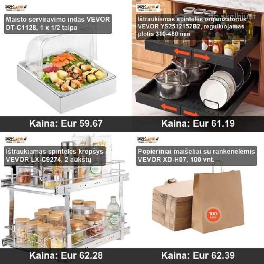 Virtuvės talpyklos šviežiams produktams - nuotraukos Nr. 15