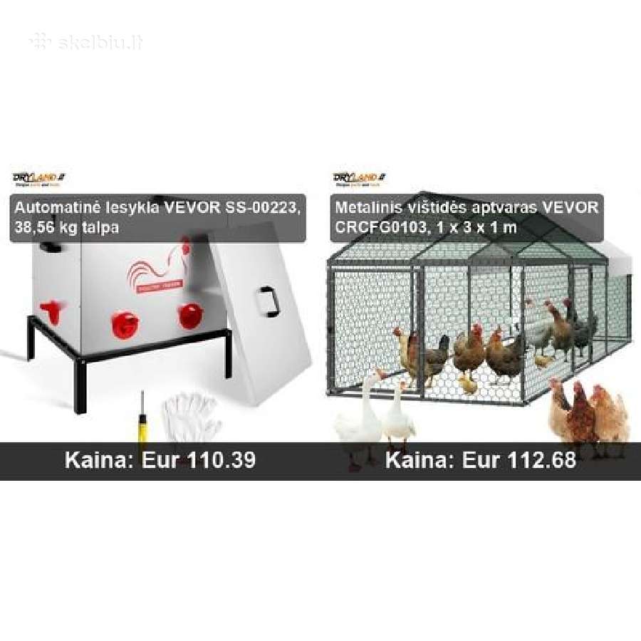 Automatinės lesyklos ir girdyklos vištoms, narvai - nuotraukos Nr. 17