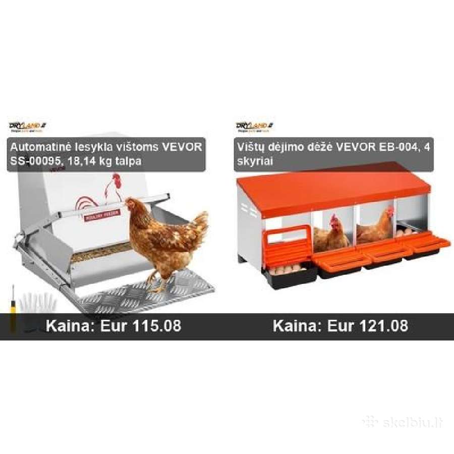 Automatinės lesyklos ir girdyklos vištoms, narvai - nuotraukos Nr. 18