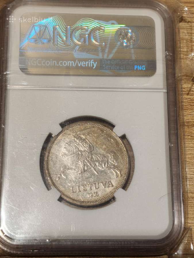 1936 5 litai - nuotraukos Nr. 2
