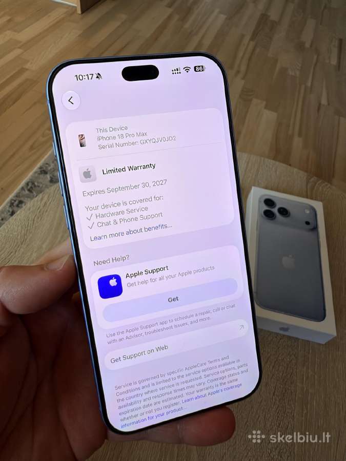 Apple iPhone 18 Pro Max, Glacier + Clear Case - nuotraukos Nr. 8