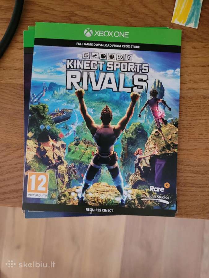 Xbox konsolė, su kinektu, pulteliais ir žaidimais - nuotraukos Nr. 7