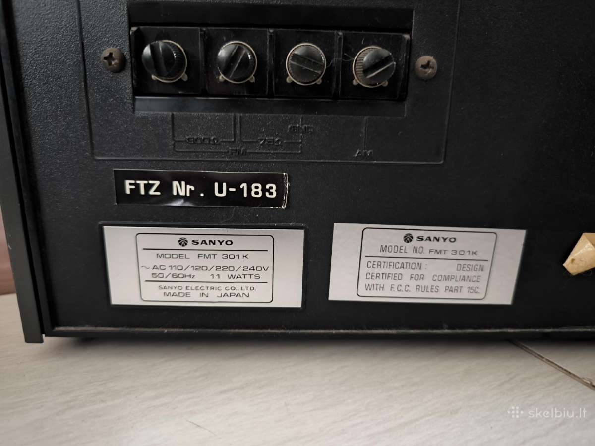 Fisher Fm-2310 , Sanyo Fmt-301 tiuneriai - nuotraukos Nr. 16
